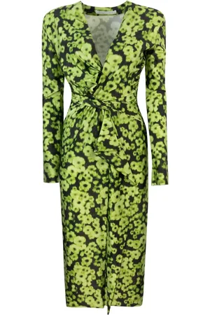 Serafini Dames, Jurken, Groen, Maat: L Polyamide
