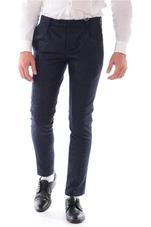 D.A. Daniele Alessandrini Heren, Broeken, Blauw, Maat: XS Zijde