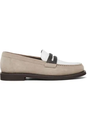 Brunello Cucinelli Dames, Schoenen, Grijs, Maat: 36 EU Leer