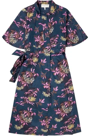 Munthe Dames, Jurken, Blauw, Maat: XS Katoen