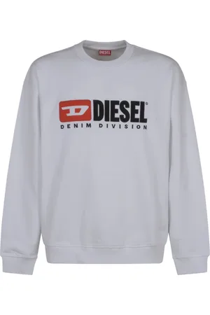 Diesel Heren, Sweatshirts & Hoodies, Wit, Maat: L Katoen