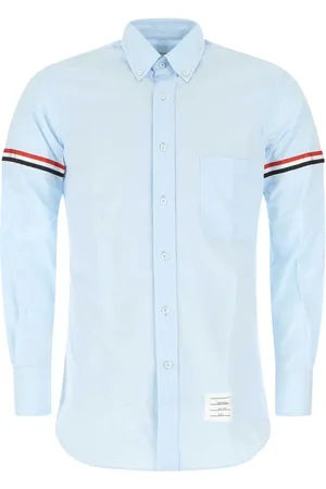 Thom Browne Heren, Overhemden, Blauw, Maat: M Katoen