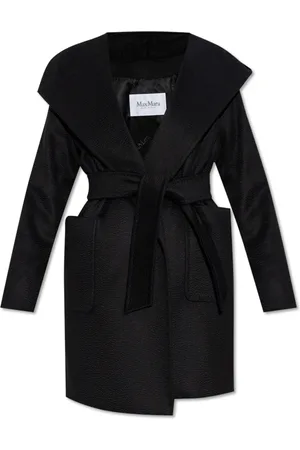 Max Mara Dames, Mantels, Zwart, Maat: L Wol