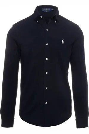 Ralph Lauren Heren, Overhemden, Blauw, Maat: M Katoen