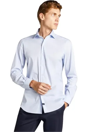 FAY Heren, Overhemden, Blauw, Maat: 3XL Katoen