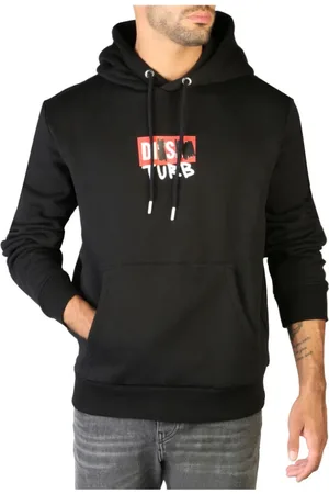 Diesel Heren, Sweatshirts & Hoodies, Zwart, Maat: XS Katoen
