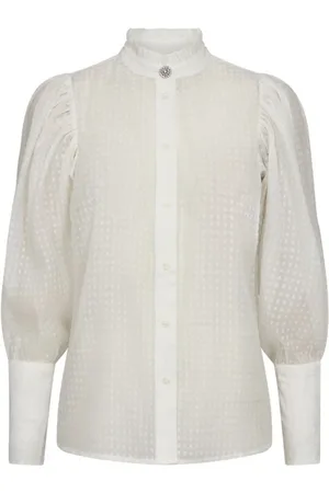 Co`Couture Dames, Blouses & Shirts, Wit, Maat: S