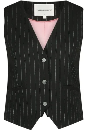 Fabienne Chapot Dames, Jassen, Zwart, Maat: L Tweed