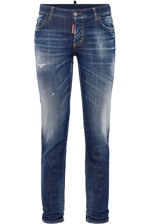 Dsquared2 Dames, Jeans, Blauw, Maat: M Katoen