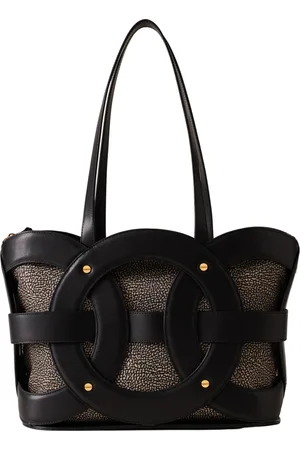 Borbonese Dames, Tassen, Zwart, Maat: ONE Size Leer