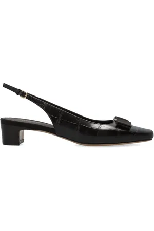 Salvatore Ferragamo Dames, Schoenen, Bruin, Maat: 38 1/2 EU Leer