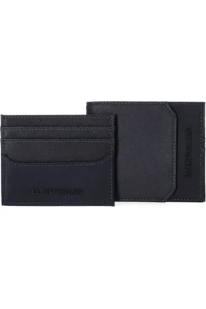 Emporio Armani Heren, Accessoires, Blauw, Maat: ONE Size Leer