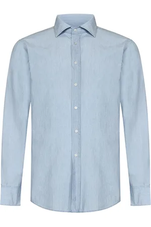 Ralph Lauren Heren, Overhemden, Blauw, Maat: XL Leer