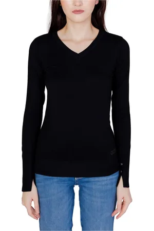 Guess Dames, Truien, Zwart, Maat: XS Katoen