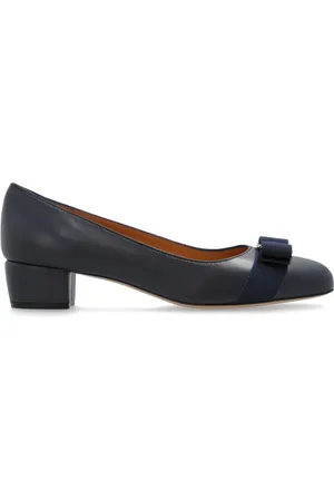 Salvatore Ferragamo Dames, Schoenen, Blauw, Maat: 36 1/2 EU Leer