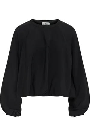 Drykorn Dames, Blouses & Shirts, Zwart, Maat: XS Katoen