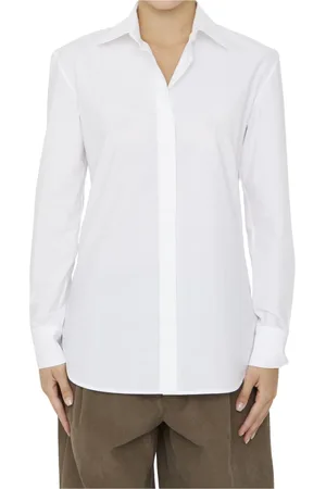 The Row Dames, Blouses & Shirts, Wit, Maat: 3XL Katoen