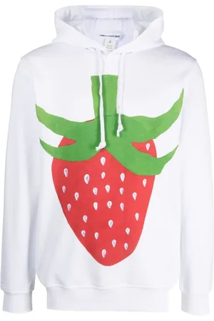 Comme des Garçons Heren, Sweatshirts & Hoodies, Wit, Maat: L Katoen