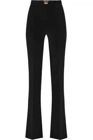Elisabetta Franchi Dames, Broeken, Zwart, Maat: XS Poliester