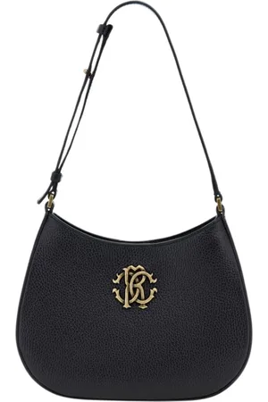 Roberto Cavalli Dames, Tassen, Zwart, Maat: ONE Size Leer