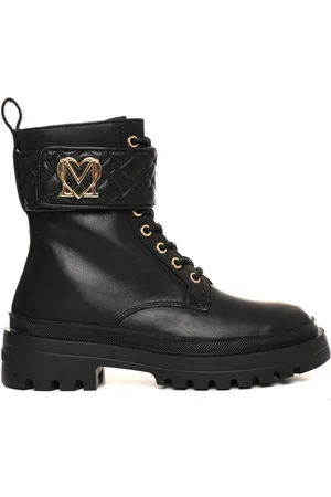 Moschino Dames, Schoenen, Zwart, Maat: 38 EU Leer