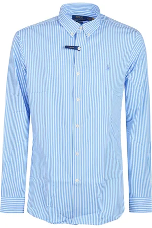 Ralph Lauren Heren, Overhemden, Blauw, Maat: L