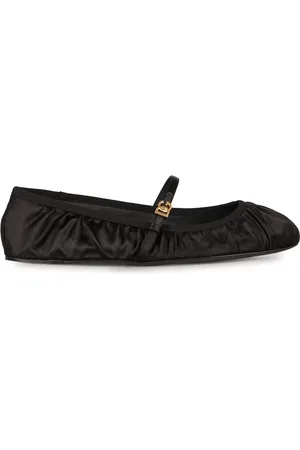 Dolce & Gabbana Dames, Schoenen, Zwart, Maat: 39 EU Satijn