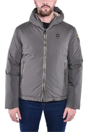 Blauer Heren, Jassen, Grijs, Maat: M Nylon