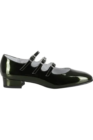 Carel Dames, Schoenen, Groen, Maat: 37 EU Leer