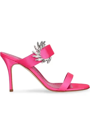 Manolo Blahnik Dames, Schoenen, Roze, Maat: 37 EU Satijn