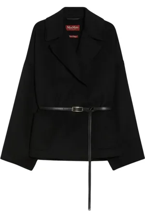 Max Mara Dames, Mantels, Zwart, Maat: 2XS Wol