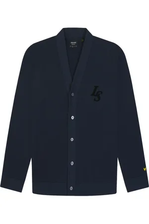 Lyle & Scott Heren, Truien, Blauw, Maat: XS Katoen