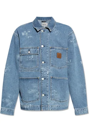 Carhartt Heren, Jassen, Blauw, Maat: M Denim