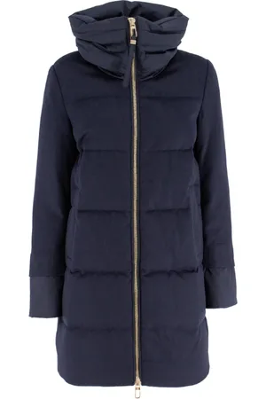 Duno Dames, Mantels, Blauw, Maat: S Wol