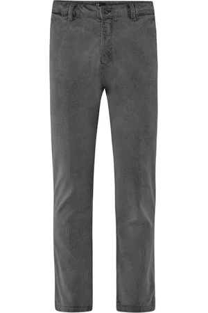 Bomboogie Heren, Broeken, Grijs, Maat: W36 Corduroy