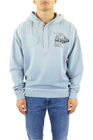 Dsquared2 Heren, Sweatshirts & Hoodies, Blauw, Maat: L Katoen