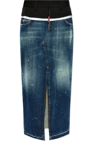 Dsquared2 Dames, Rokken, Blauw, Maat: XS Katoen