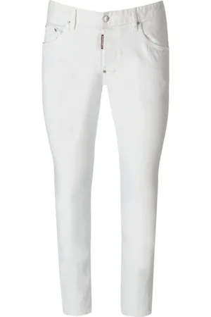Dsquared2 Heren, Broeken, Wit, Maat: W40 Katoen