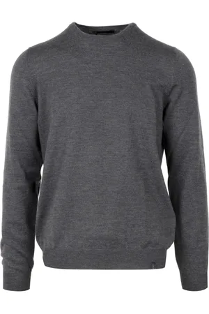 FAY Heren, Truien, Grijs, Maat: 3XL Wol