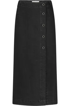 Fabienne Chapot Dames, Rokken, Zwart, Maat: XL Denim