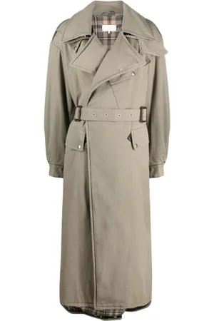Maison Margiela Dames, Mantels, Grijs, Maat: XS Katoen