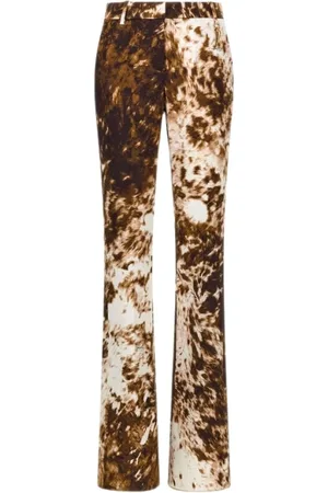 Roberto Cavalli Dames, Broeken, Bruin, Maat: M