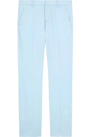 Dondup Dames, Broeken, Blauw, Maat: W26 Linnen