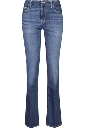 7 for all Mankind Dames, Jeans, Blauw, Maat: W24 Katoen