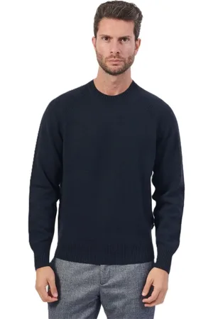 HUGO BOSS Heren, Truien, Blauw, Maat: 2XL Kasjmier