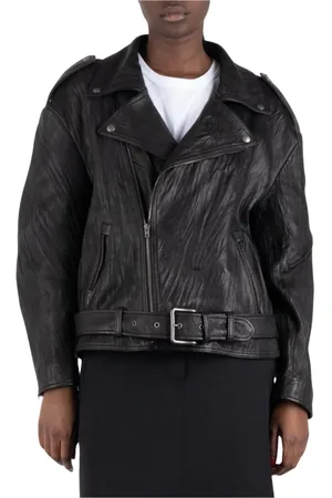 Acne Studios Dames, Jassen, Zwart, Maat: XS Leer