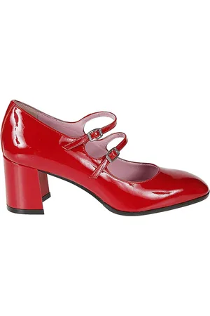 Carel Dames, Schoenen, Rood, Maat: 38 EU Leer