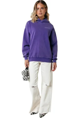Colourful rebel Dames, Sweatshirts & Hoodies, Paars, Maat: XS Katoen