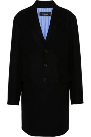 Dsquared2 Dames, Mantels, Zwart, Maat: 2XS Wol