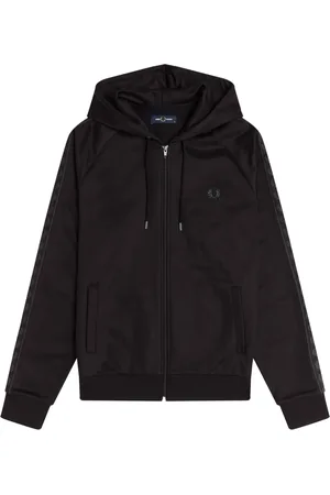 Fred Perry Heren, Sweatshirts & Hoodies, Zwart, Maat: M Katoen